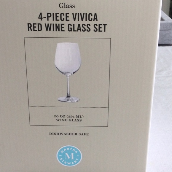 Martha Stewart Wine Glass Set with Orange and Yellow Floral Design - Picture 3 of 4